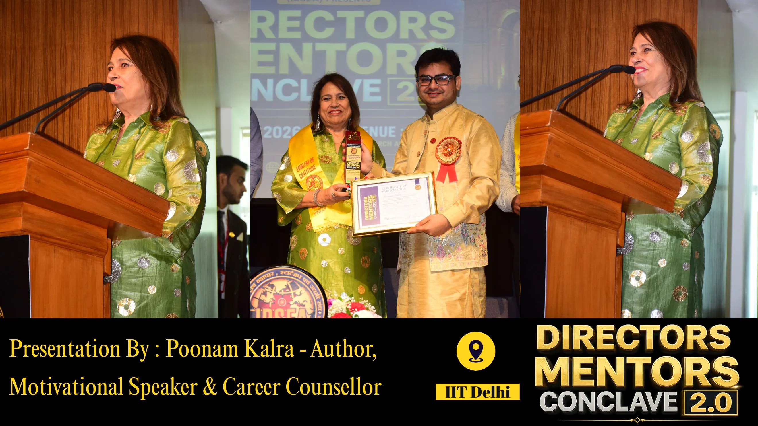 PRESENTATION BY Ms. POONAM KALRA AT IBSEA DIRECTORS & MENTORS CONCLAVE 2.0